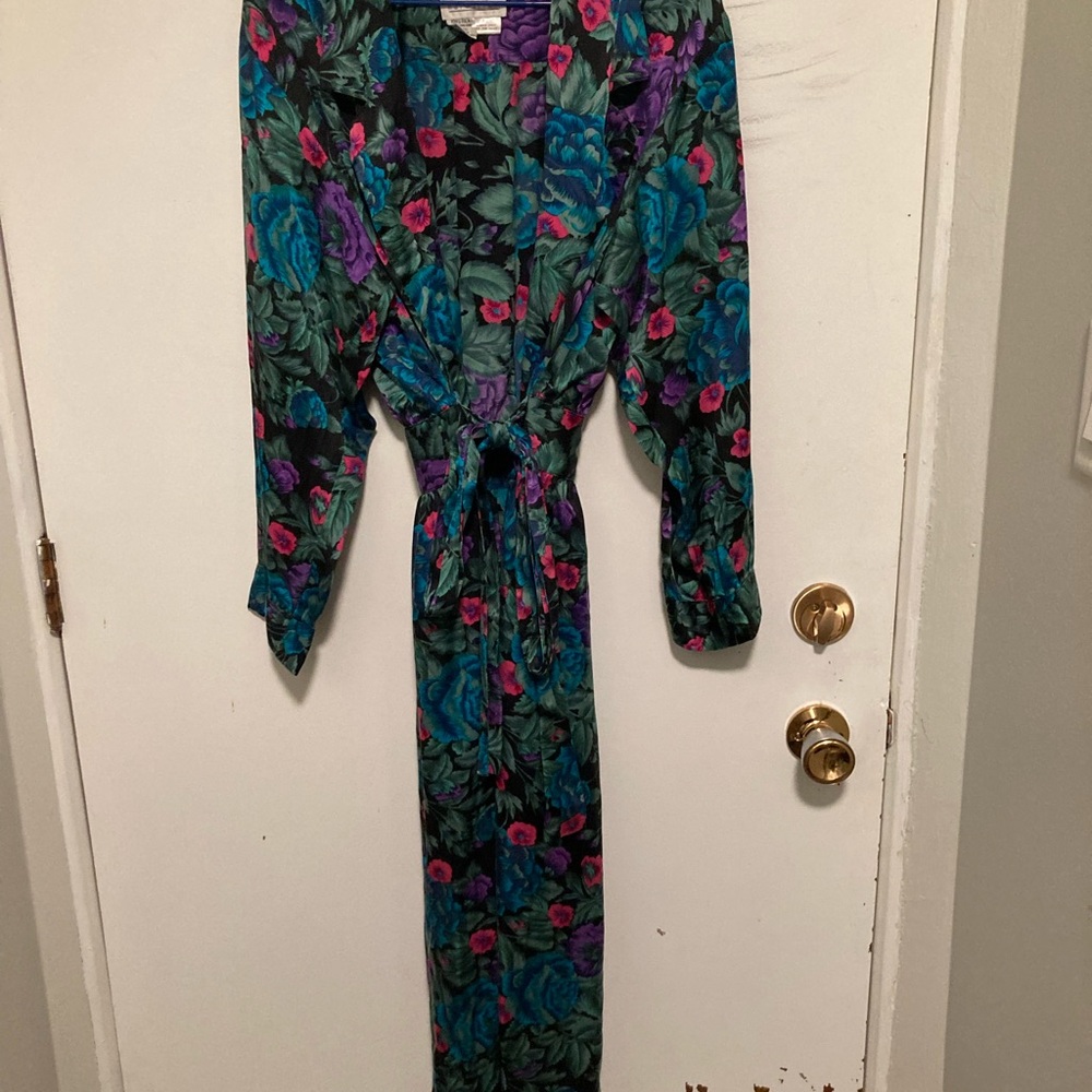 Vintage Nordstrom silk wrap dress